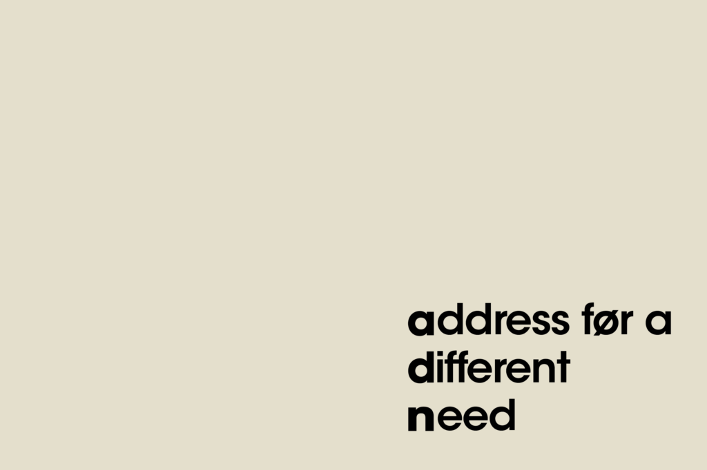 Address før a different need installé par Cabinet Hermes